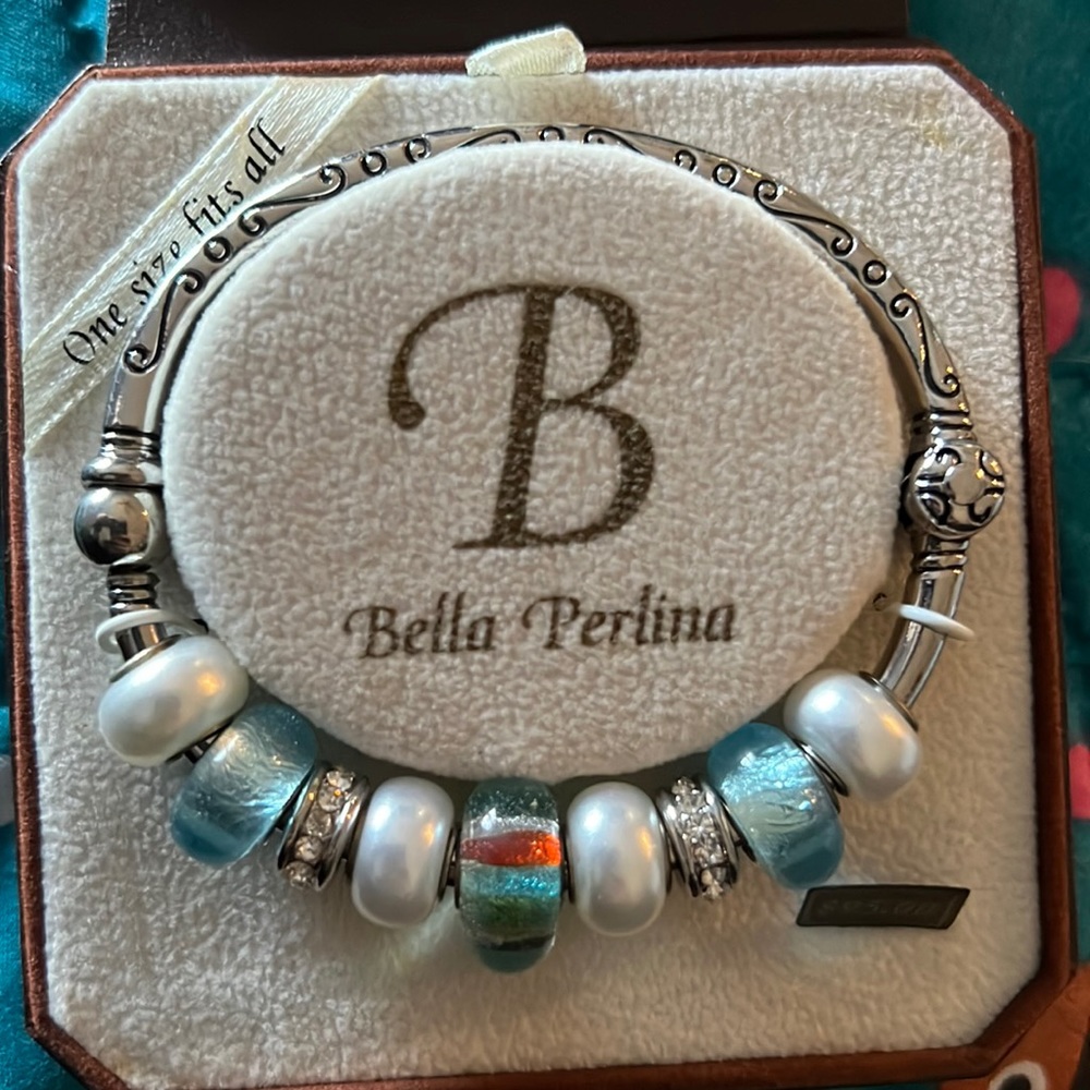 Cinderella blue charm bracelet